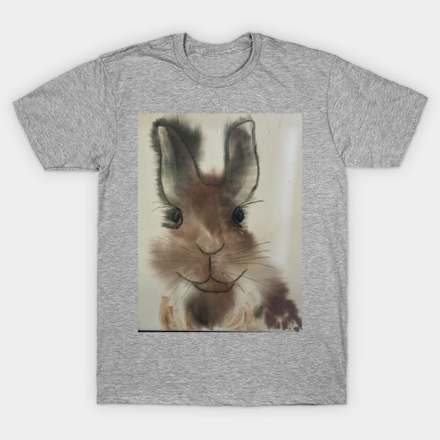 Chocolate easter bunny dark brown T-Shirt by Susann Voelske Art